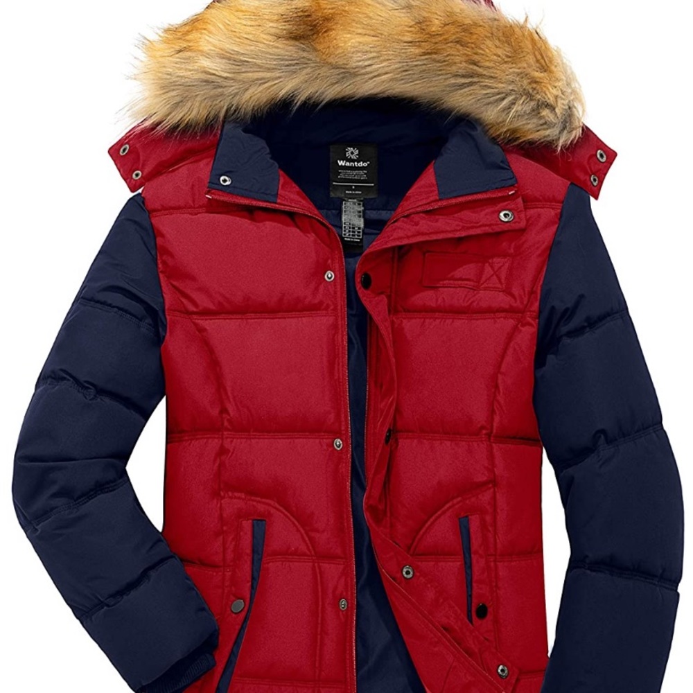 Wantdo puffer jacket winter coat warm wind proof